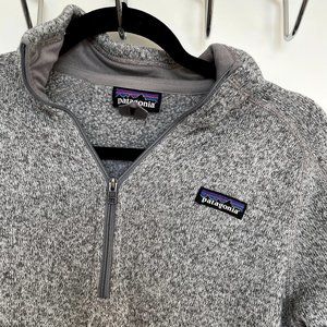 Gray Patagonia Quarter Zip - Size Medium